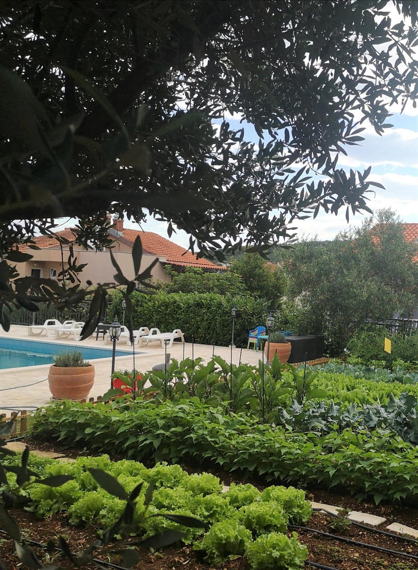 Villa Mendula Trogir - Luxury Villa By The Beach - Heated Pool - Organic Garden Exterior foto